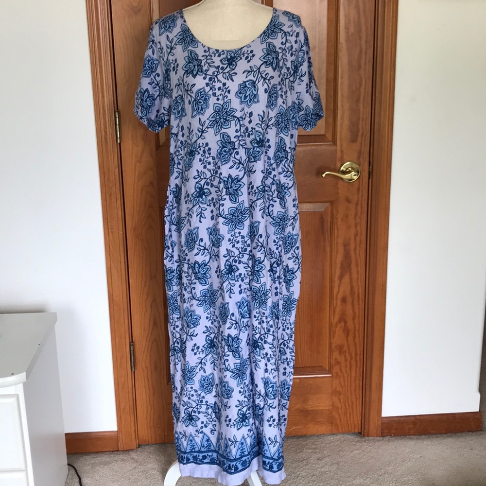 Blue floral Maxi Dress Brand New
